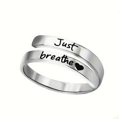 Silve Spiral Heart Ring